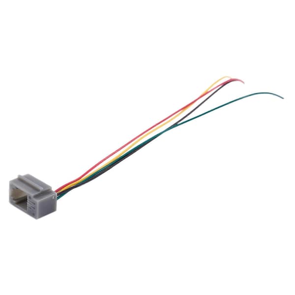 10 kpl 616E 4P4C RJ9 naaraspuhelinliitinsovitin 4 johdolla 8cm