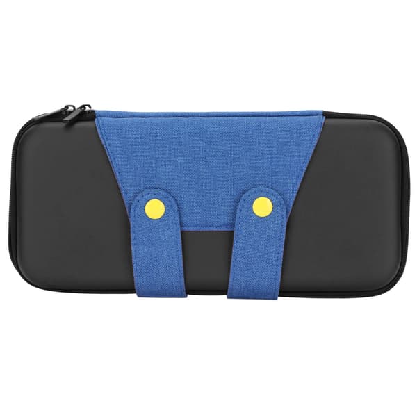 Game Storage Bag Hard Shell Durable Double Zippers Portable EVA Game Storage Bag for Switch Black Blue for Switch