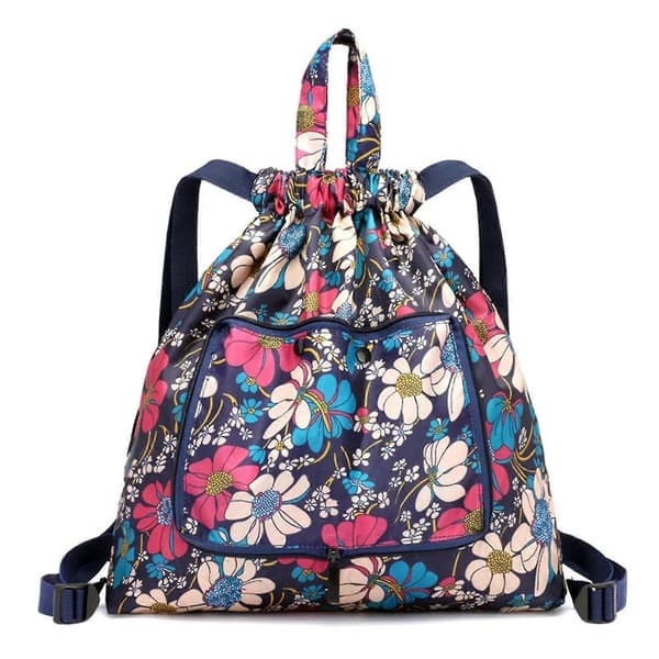 Large Capacity Foldable Travel Backpack Drawstring Waterproof Duffle Bag (A)