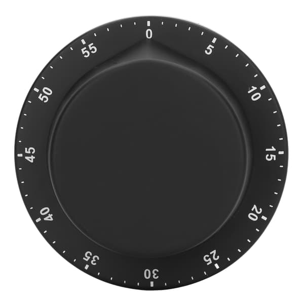 Køkken mekanisk timer 304 rustfrit stål magnetisk sugekok madlavning timer ur sort