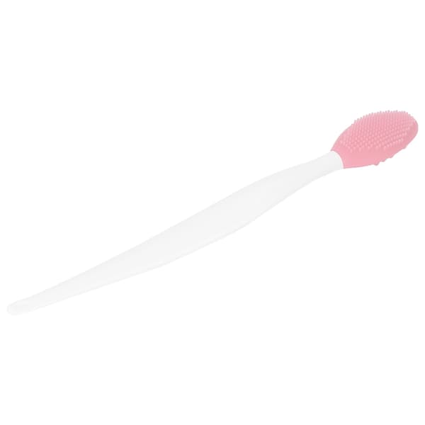 Soft Silicone Nose Cleansing Brush Deep Cleansing Double-Sided Exfoliating Lip Brush Pink