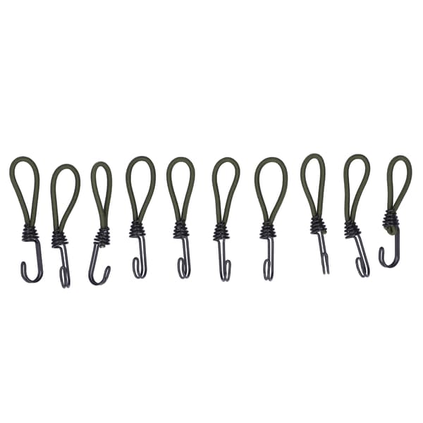 10 stk telt elastisk tau med krok campingteltfiksering elastisk tautilbehør