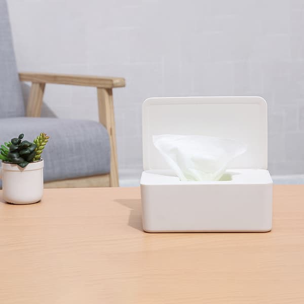 Multifunctional Mask Box Organizer Sealed Moistened Wipe Box For Living Room Kitchen Grey Grey