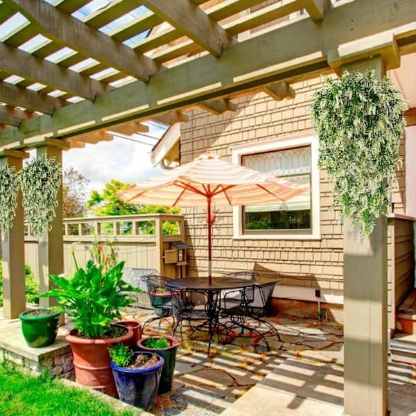 Artificial Plant 2-pack UV-resistant Artificial Hanging Plants Artificial Flowers