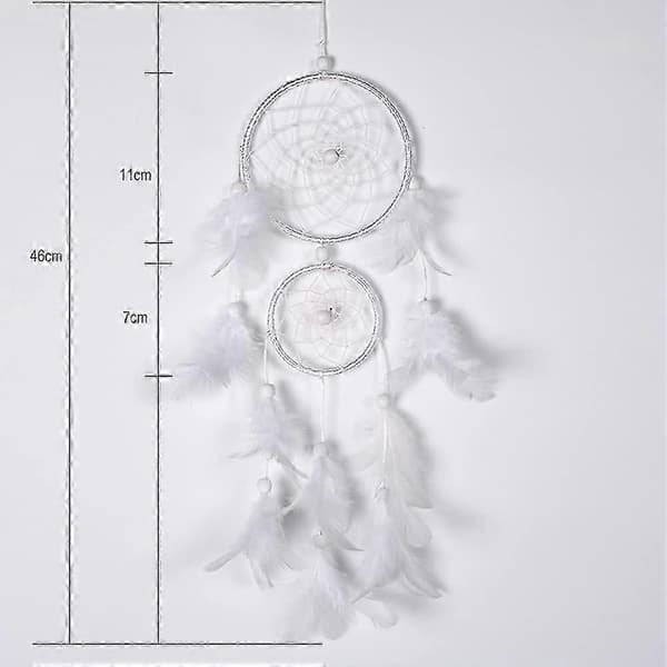 Dreamcatcher med fjerringe, mystisk drømmefanger, håndlavet drømmefanger