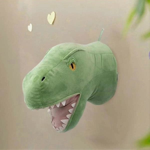 2 Stykker Dinosaurhode Veggdekorasjoner 3D Søt Barnerom Stue Baby
