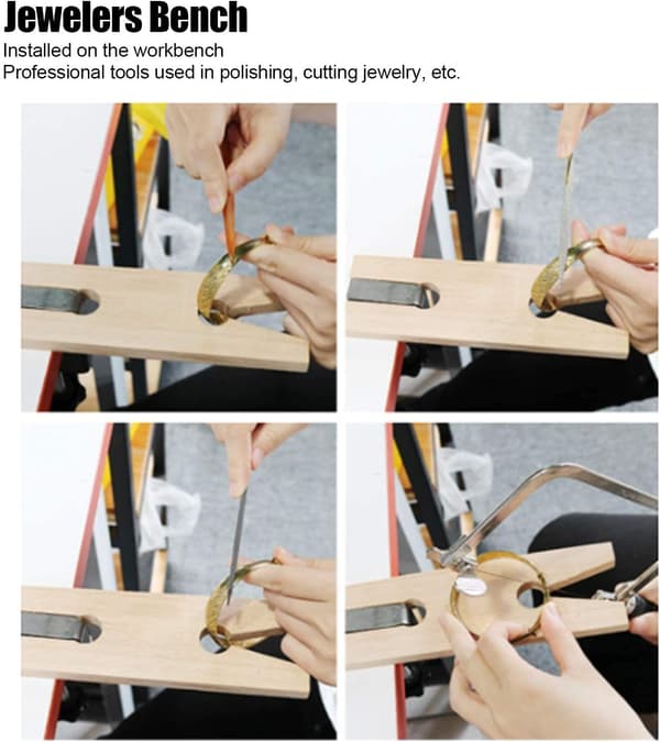 Woodworking Workbench, Jewelry Bench Clamp V-Groove C-Shaped Clamp