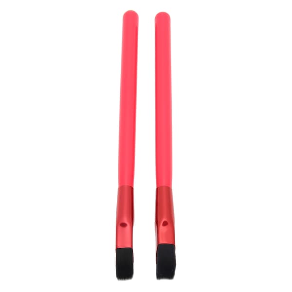 2st Eyebrow Makeup Brush Red Portable Multifunctional Angled Eyebrow Brush for Daily Use