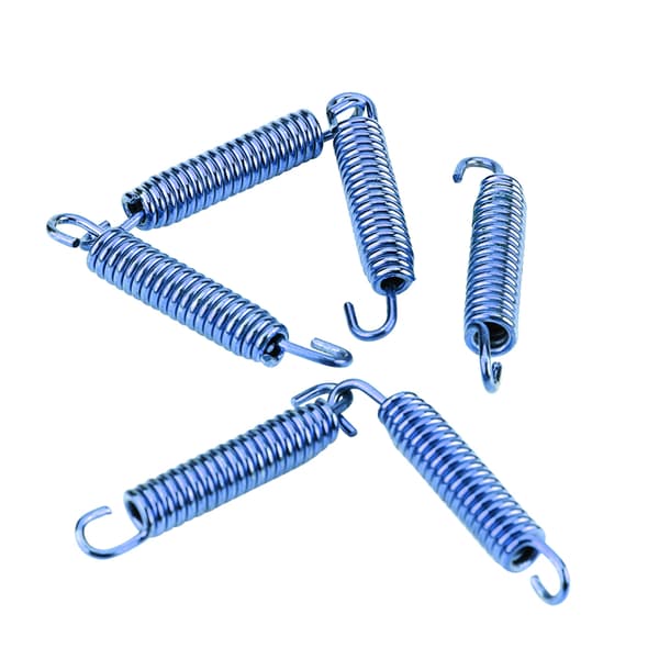 6 Pcs Stainless Steel Muffler Exhaust Pipe Spring Hooks for Motorcycle Scooter ATV, Blue