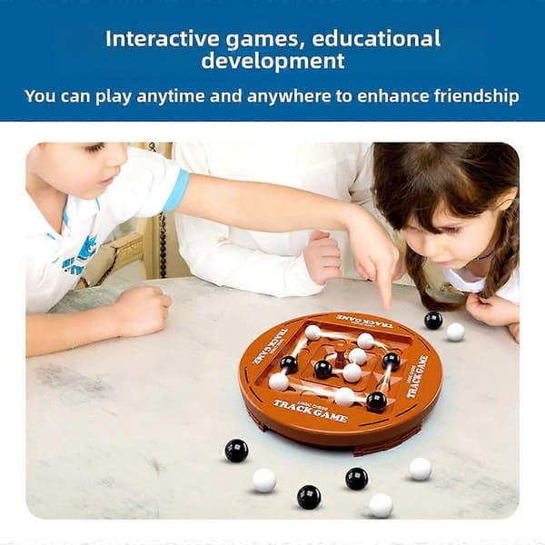 Logic Chess Track Game for 2 Players, Brain Puzzle, 18 cm