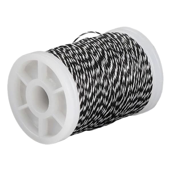 Bowstring Serving Thread Durable Polyethylene Bow String for Recurve Bow Compound Bow White and Black