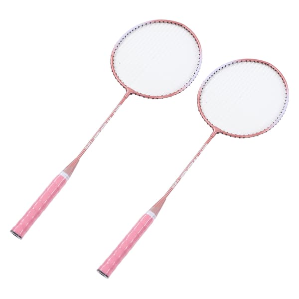 Rosa Profesjonelle Separate Badmintonracketer i Jernlegering for Nybegynnere Studenttrening