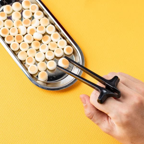 Frie hender Snacks Spisepinner Finger Spisepinner Lat Assistent Snacks Spisepinner for Barn Voksne White
