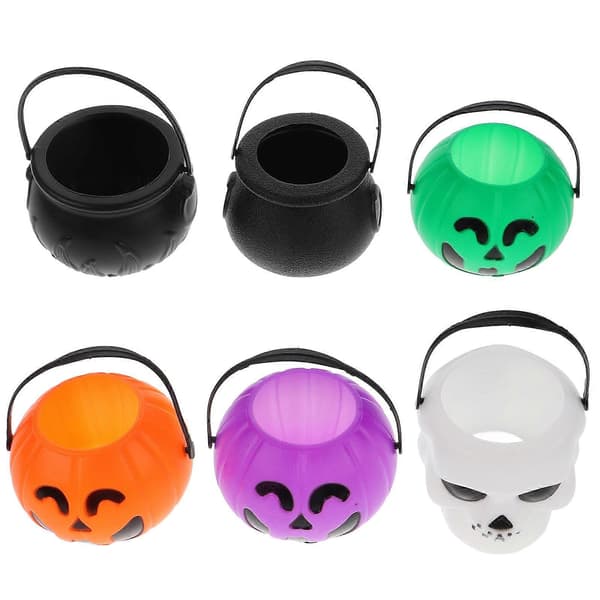 Halloween-godishink plastbehållare för förvaring 6-pack