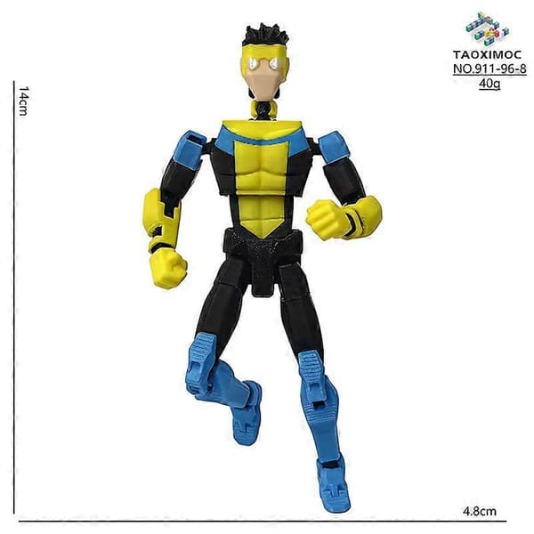 9L3D-printede superhelte Invincible 2.0 Anime Multi-leddede formskiftende legetøj Actionfigur tilbehør Style 5