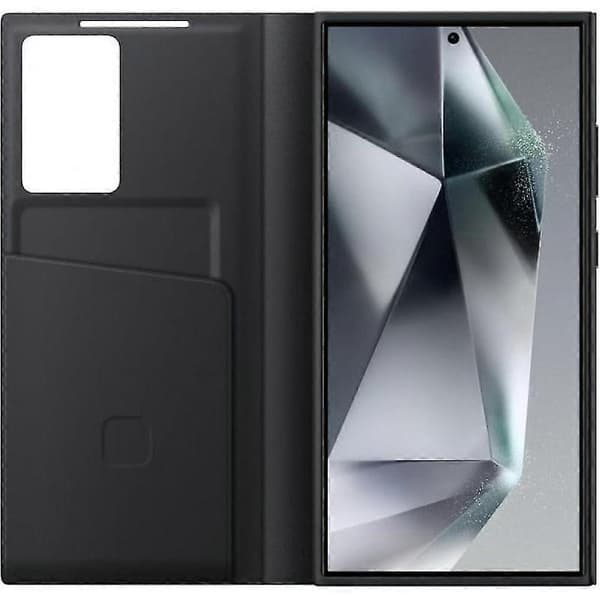 Kompatibelt Galaxy S24 Ultra Smart View Pung Etui - Sort
