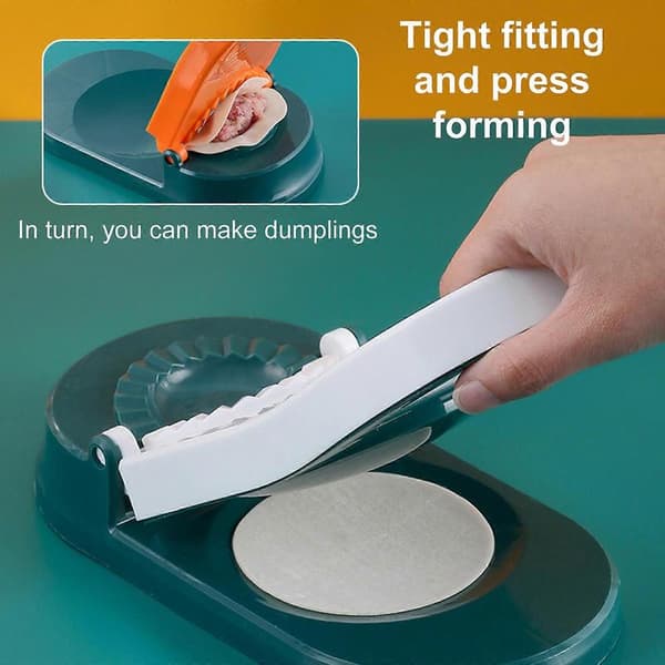 Dumpling Skin Chapati Maker Press Mold Håndtak Deigpresser Wrapper Form Kake Green