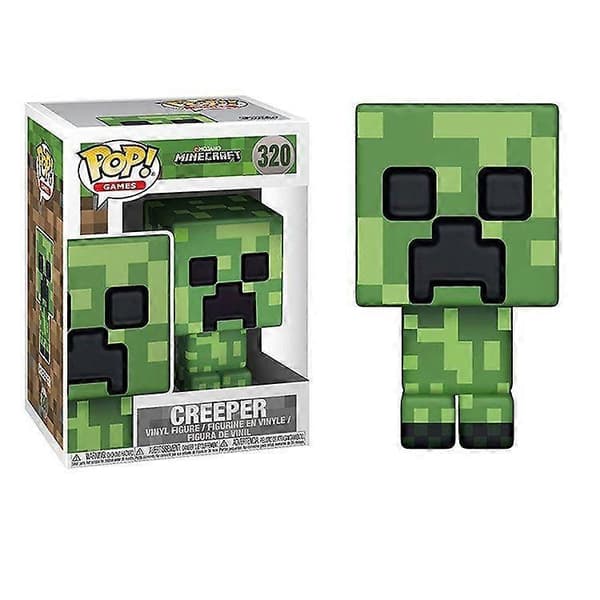 Creeper Steve Actionfigur Model Statue Samlerobjekt PVC Materiale Spilkarakter POP 318