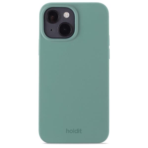 holdit iPhone 15 Mobilcover Silikone Moss Green 48