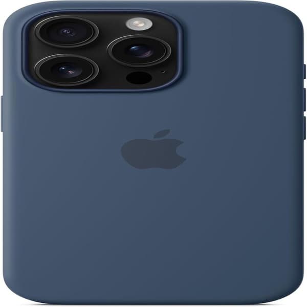 Passer Apple iPhone 16 Pro Silikondeksel med MagSafe - Mørkeblå