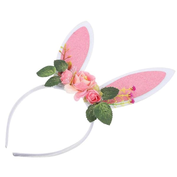 Påskehareøre Hårbøyle Rosa 3 stk. for Julebord Hodebånd Pink 26x18cm