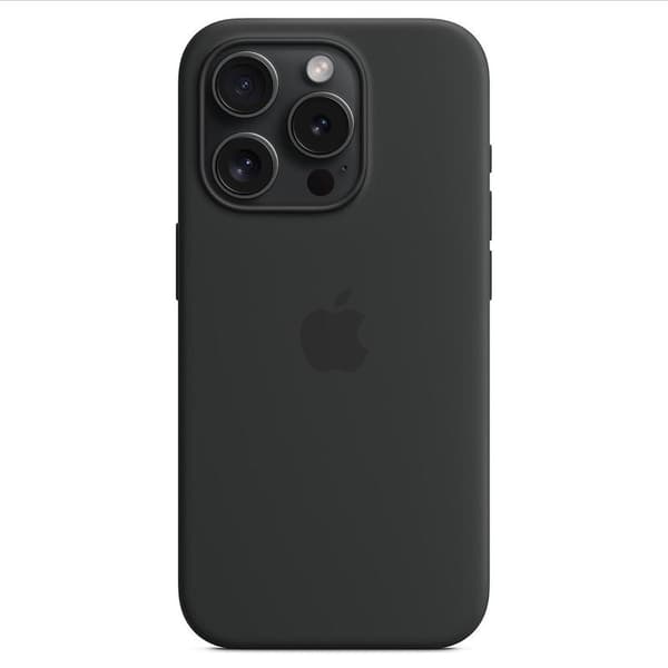 Til iPhone 15 Pro Max Cover Silikone Magnetisk Telefoncover Kompatibelt med MagSafe Sort Black iPhone 15 Pro Max