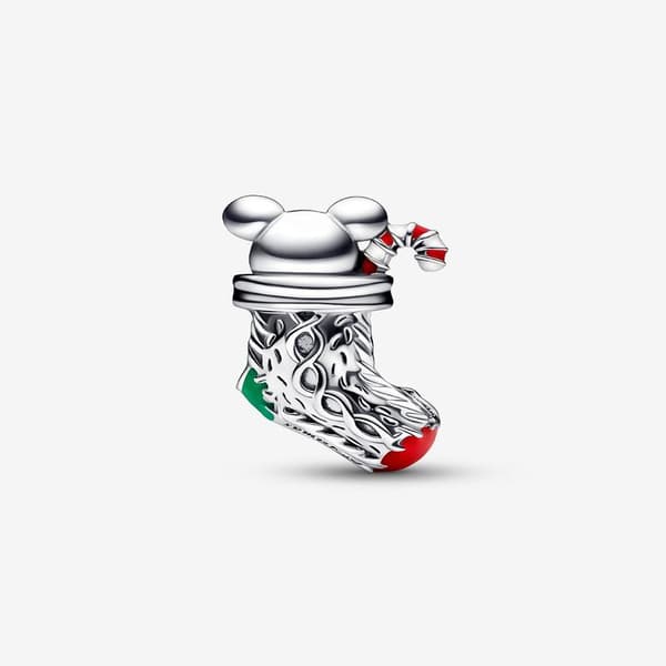 Pandora - Festlig Mus & Strømpe Charm - Sterlingsølv