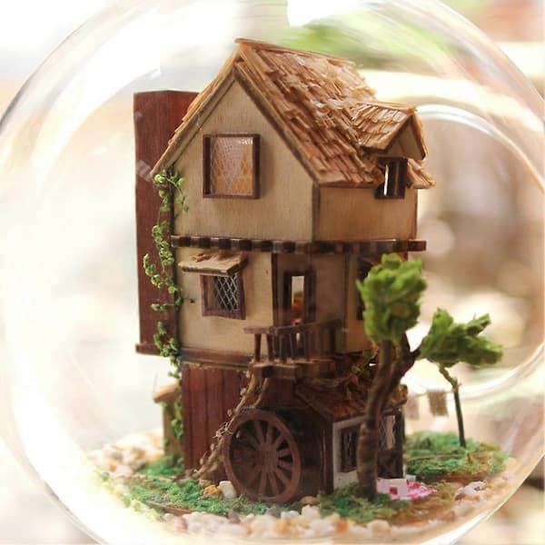 DIY Dockhus Sött Dockhus Miniatyr Handgjort Dockhus Kit Perfekt DIY-present