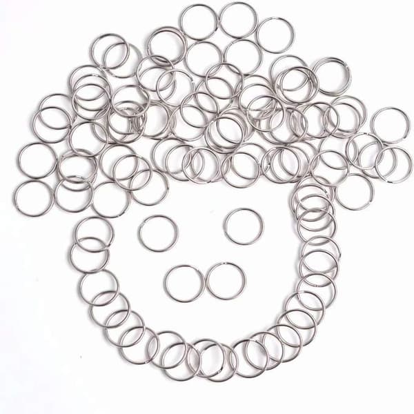 REA 100 stk 25 mm runde nøkkelringer [GKS]