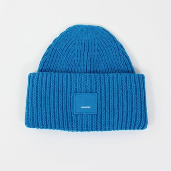 Ny enkel hue damehat vinter kold og varm uldhat Goros AC hat til kvinder Sky blue
