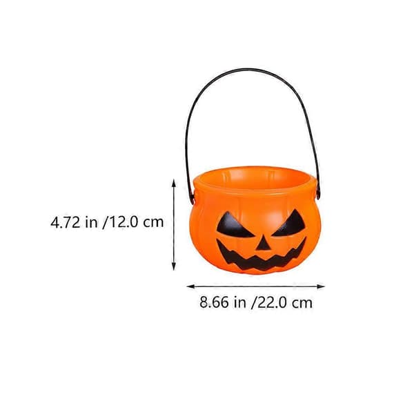 Græskar slikspand Halloween-spand til festival 5 stk. pynt