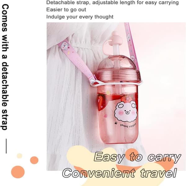 Bubble Tea-koppar, 560 ml Återanvändbara Dricksglas med Lock och Sugrör