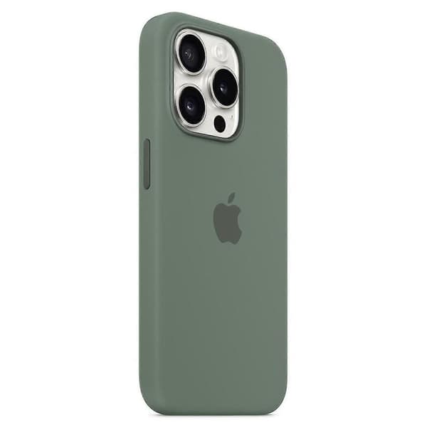 Silikoneetui til iPhone 15 Pro, MagSafe-kompatibelt G Green iPhone 15 Pro