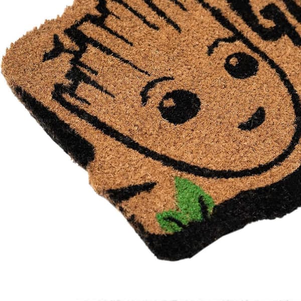 Dekorativ Dørmatte I Am Groot Design 60x40cm Sklisikker Noir / Marron