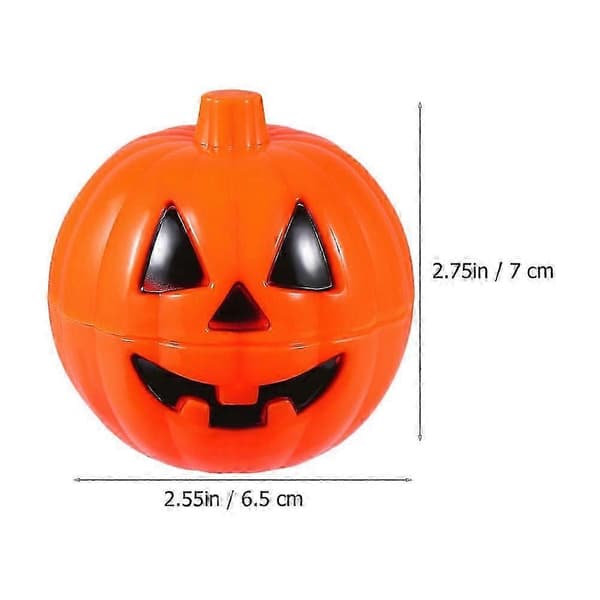 Halloween slikglas 20 stk. græskar-slikbeholder til fest 7X6.5CM Orange
