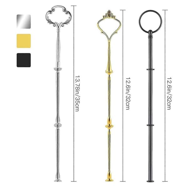 9 Sæt Kageopsats Hardware Kit Etagefad Hardware Beslag til Kageopsats, 3 Etagers Kageopsats Beslag db as shown