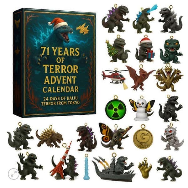 Julekalender Blindboks - Akrylpynt - Godzilla 71-årsjubileum - 1 design Godzilla 1