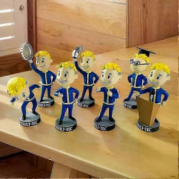2025 Fallout 4 Vault Boy Bobblehead Animefigur Samlarbilprydnad Modellleksak för Barnpresenter_ddbiAO E