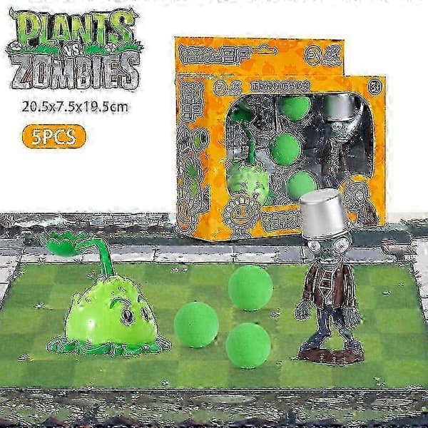 Nye Plants vs. Zombies Peashooter Chomper Winter Melon Conehead Zombie Leketøysett 6 Stiler Spillfigurer Hard Plastmodell Gave 686-8B