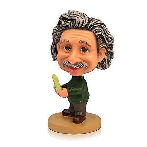 Einstein Bobblehead Samlarpresent – Albert Einstein Figur Skrivbordsdekoration med Distinkt Design och Skyddande Förpackning