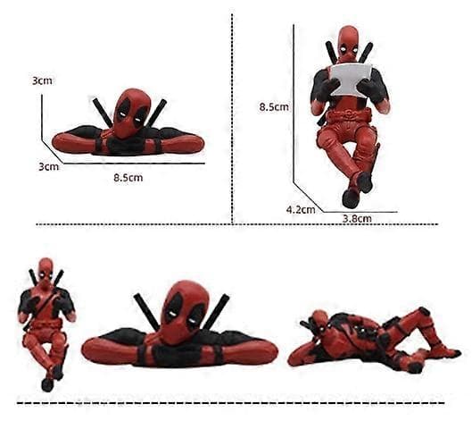 Dekorasjonsfigur Marvel Superhelt Deadpool Sett Med 6 Ny