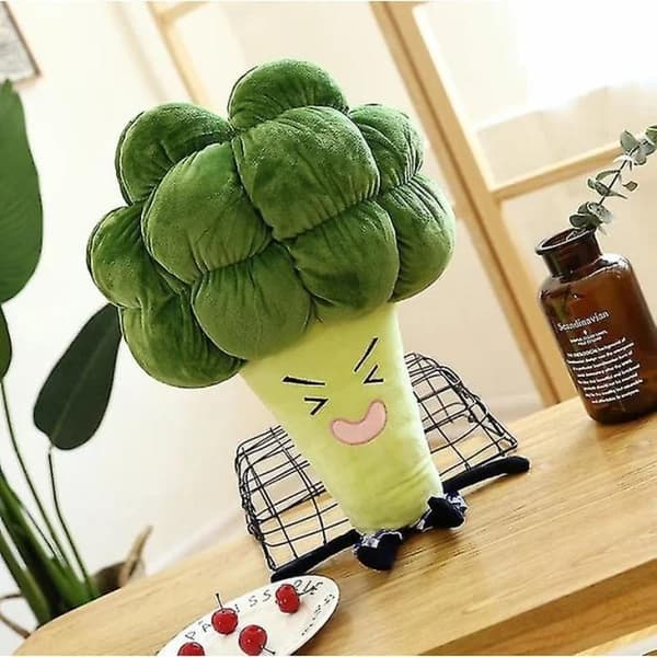 Multifunktionell kudde grönsaksbroccoli plyschleksaker mjuka dockor 65cm