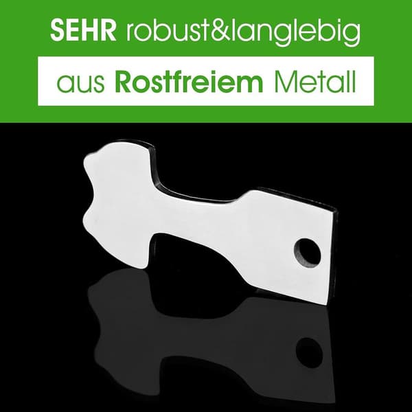Rustfritt stål Caddy Token Nøkkel - Avtakbar Token Caddy Porte Clef (4 stk)