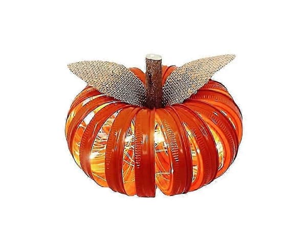 Gresskarlykt Jack-o'-lantern dekorasjon kreativ høst Halloween lysende gresskar orange