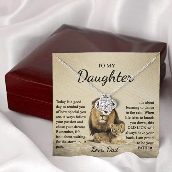 Halskæde til min smukke datter, Valentinsdagsgave til datter