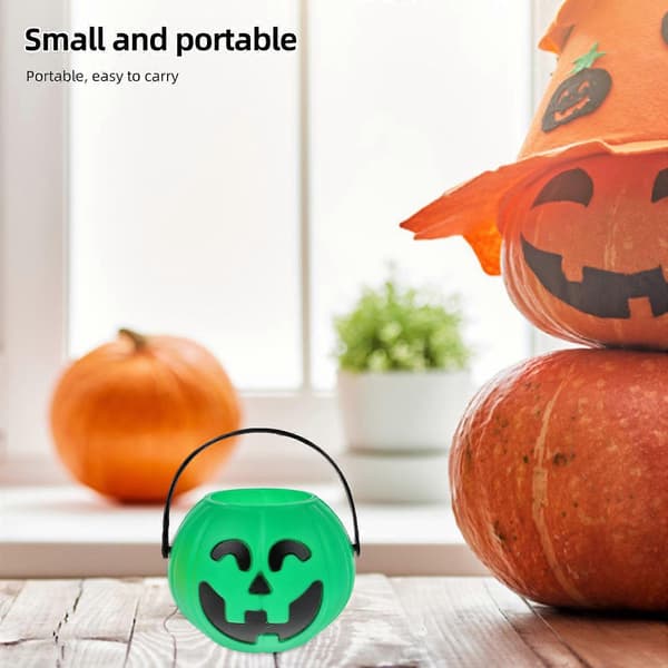 Halloween slikspand plastbeholder til opbevaring 6-stks sæt