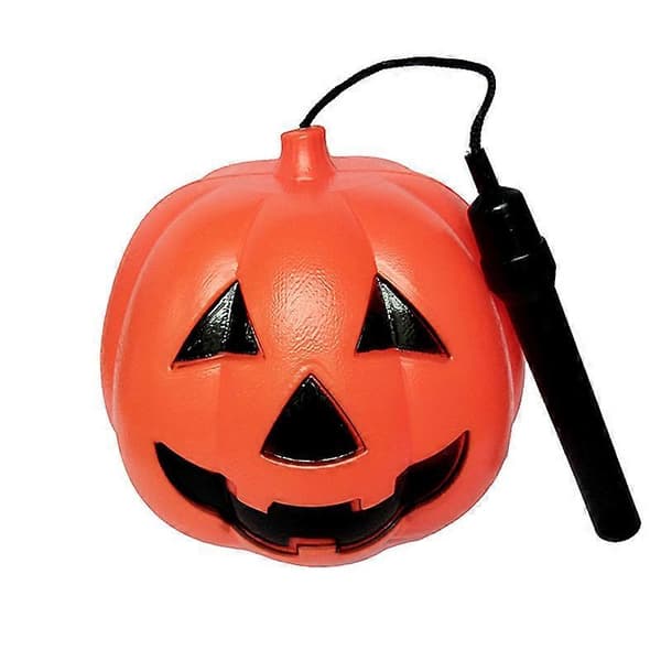 1/2 stk. bærbar lysende gresskarlykt 17 cm gresskarbøtte blinkende barneleker Halloween 1pcs