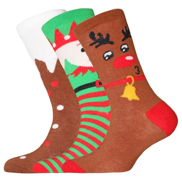 Anucci Børn/Barnkal Julestrømper (3-pak) 9-12 Børn Multi Multi Multi 9-12 Child UK