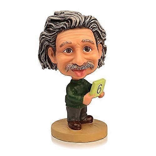 Einstein Bobblehead Samlarpresent – Albert Einstein Figur Skrivbordsdekoration med Distinkt Design och Skyddande Förpackning