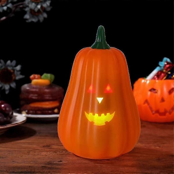 Jack-o'-lantern gresskarlykt påske LED-lykt Halloween gresskar dekorasjoner